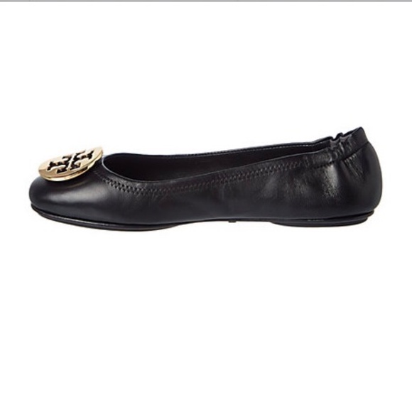 Tory Burch Minnie Perfect Black Ballet Flats- worn twice- size 9 - Picture 1 of 7